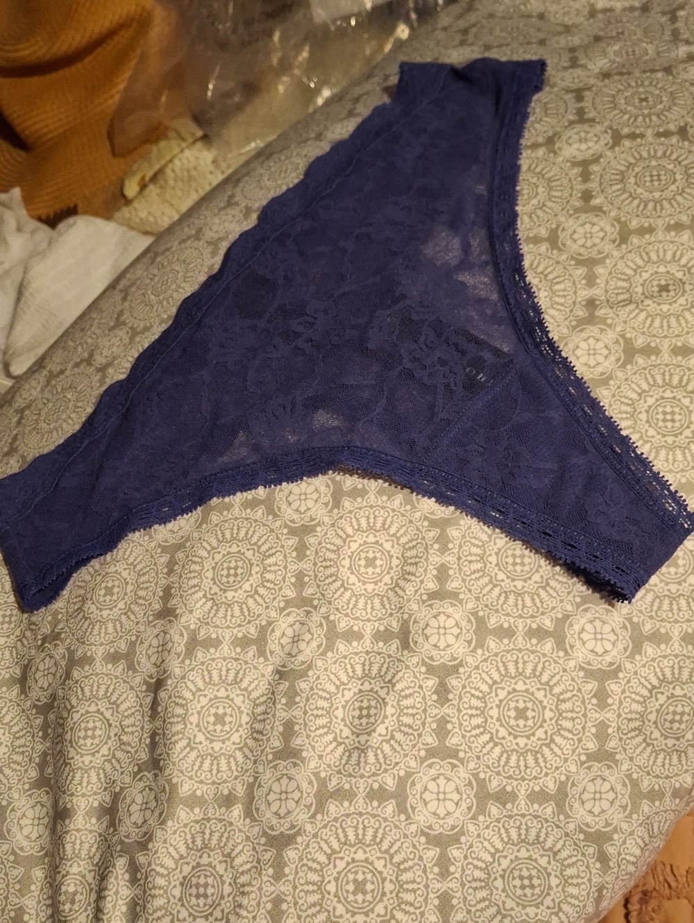 Natori Bliss Allure DP Allure Lacy Thong OSFM NWT